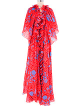 Zandra Rhodes Printed Pleated Ensemble Dress arcadeshops.com