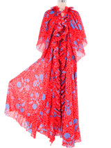 Zandra Rhodes Printed Pleated Ensemble Dress arcadeshops.com