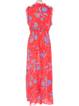 Zandra Rhodes Printed Pleated Ensemble Dress arcadeshops.com