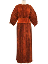 Pleated Structural Jacket and Skirt Ensemble Suit arcadeshops.com