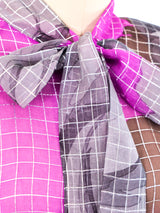 Givenchy Metallic Lurex Accented Floral Blouse Top arcadeshops.com