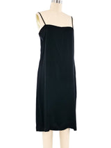 Yves Saint Laurent Black Silk Slip Dress Dress arcadeshops.com