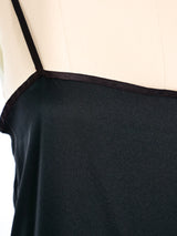 Yves Saint Laurent Black Silk Slip Dress Dress arcadeshops.com