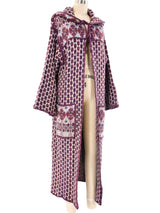 Hooded Knit Coat and Hat Ensemble Outerwear arcadeshops.com