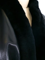 Yves Saint Laurent Shearling Leather Coat Outerwear arcadeshops.com