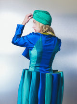 Emerald Gathered Jersey Turban Accessory arcadeshops.com
