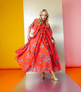 Zandra Rhodes Printed Pleated Ensemble Dress arcadeshops.com
