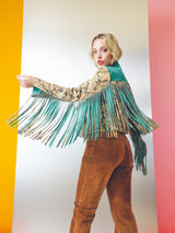 Roberto Cavalli Snake Print Fringed Jacket Jacket arcadeshops.com