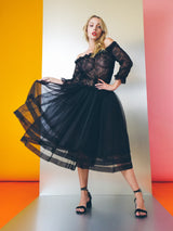 Romeo Gigli Off The Shoulder Ruffle Dress Dress arcadeshops.com