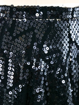 Christian Dior Sequined Maxi Skirt Bottom arcadeshops.com