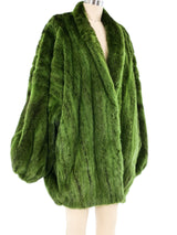 Revillon Green Fur Chubby Outerwear arcadeshops.com