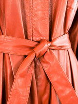 Cognac Leather Jumpsuit Jumpsuit arcadeshops.com