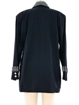 Rhinestone Studded Military Jacket Jacket arcadeshops.com