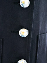 Rhinestone Studded Military Jacket Jacket arcadeshops.com