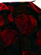 Holly's Harp Rose Printed Velvet Jacket Jacket arcadeshops.com