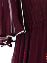 Janice Wainwright Glitter Embellished Caped Maxi Dress Dress arcadeshops.com