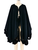 Foxtail Trimmed Poncho Outerwear arcadeshops.com