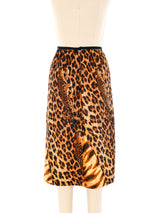 Quilted Mixed Animal Print Midi Skirt Bottom arcadeshops.com