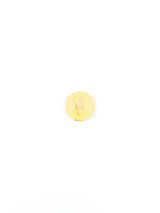 Laura Biagiotti Green Button Earrings Accessory arcadeshops.com