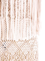 Fringed Ribbon Crochet Dress Dress arcadeshops.com