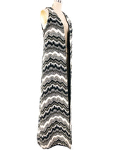 Graphic Tapestry Maxi Vest Jacket arcadeshops.com