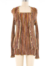 Missoni Striped Knit Mini Ensemble Suit arcadeshops.com