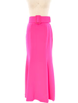 Galanos Fuchsia Silk Trumpet Skirt Bottom arcadeshops.com