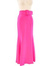 Galanos Fuchsia Silk Trumpet Skirt Bottom arcadeshops.com