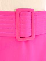 Galanos Fuchsia Silk Trumpet Skirt Bottom arcadeshops.com