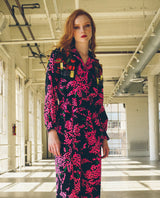 Yves Saint Laurent Floral Printed Pant Ensemble Suit arcadeshops.com