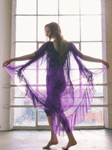 Yves Saint Laurent Bird Motif Printed Chiffon Dress Dress arcadeshops.com