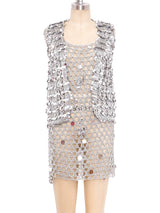 Paillette Embellished Crochet Ensemble Suit arcadeshops.com