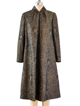 Pauline Trigere Gunmetal Trapeze Dress Dress arcadeshops.com