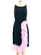 Prada Feather Trimmed Dress Dress arcadeshops.com