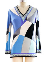 Pucci Print Jersey Top Top arcadeshops.com