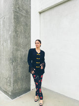 Moschino Floral Printed Jeans Bottom arcadeshops.com