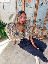 Crushed Texture Suede Pants Bottom arcadeshops.com