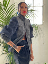 Handwoven Balloon Sleeve Jacket Jacket arcadeshops.com