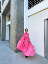 Celine Caped Jersey Gown Dress arcadeshops.com