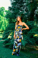 1987 Yves Saint Laurent Harlequin Mask Print Dress Dress arcadeshops.com