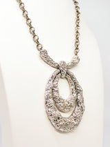 Hammered Doorknocker Pendant Necklace Jewelry arcadeshops.com