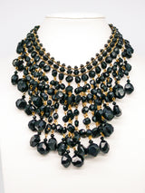 Black Bead Waterfall Choker Jewelry arcadeshops.com