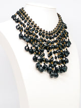 Black Bead Waterfall Choker Jewelry arcadeshops.com