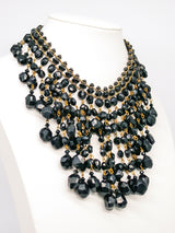 Black Bead Waterfall Choker Jewelry arcadeshops.com