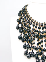Black Bead Waterfall Choker Jewelry arcadeshops.com