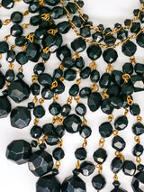 Black Bead Waterfall Choker Jewelry arcadeshops.com
