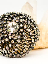 Rhinestone Spiral Dome Brooch Jewelry arcadeshops.com