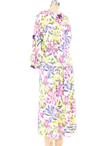 Ribbon Floral Printed Jersey Ensemble Suit arcadeshops.com