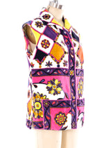 Emilio Pucci Printed Velvet Sleeveless Jacket Jacket arcadeshops.com