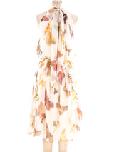 Alexander McQueen Butterfly Printed Chiffon Dress Dress arcadeshops.com